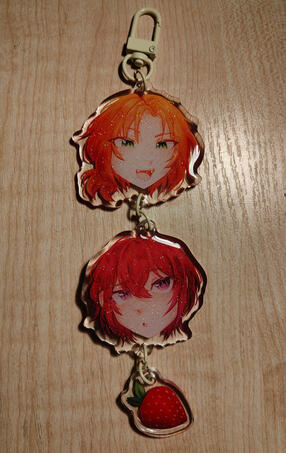 Leo and Tsukasa, keychain
